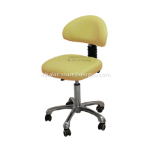 Aluminum base spa saddle stool